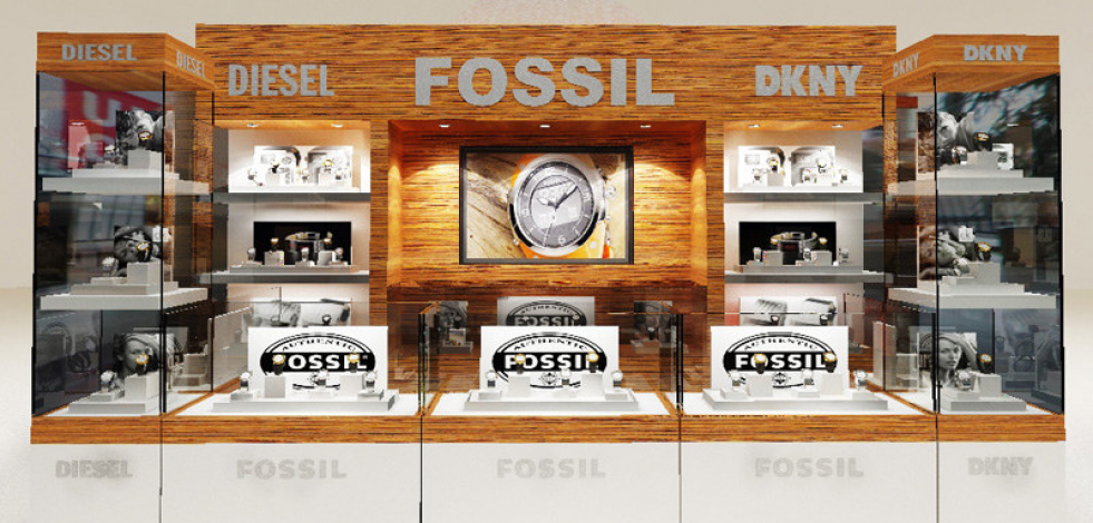 Торговое оборудование для бутиков FOSSIL